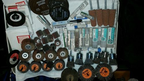 Hole Lot. Bur Bits, Sanders Grinding Stones, Wire Arbers Look At Pics LOOK!!