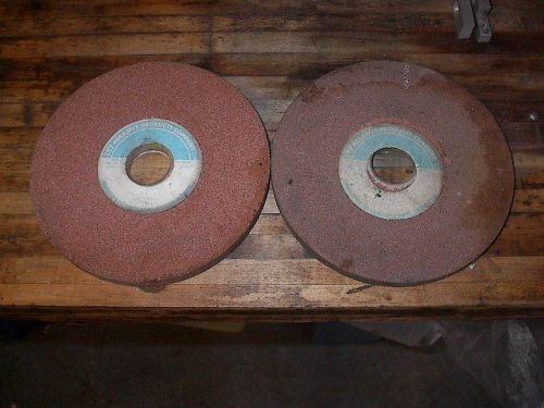 LOT 2 ITT PINK  ABRASIVE GRINDING WHEELS 7 X 1/2 X 1-1/4 HOLE