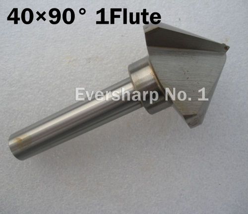 New 1pcs hss chamfer end mill cutter dia 40mm 90 degree 1flute countersink bit for sale