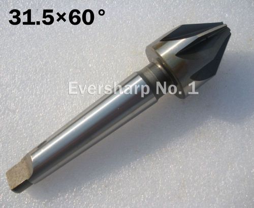 New 1pcs HSS 8Flute Dia 31.5mm 60 Degree Taper Shank Countersinks Drill Cutter