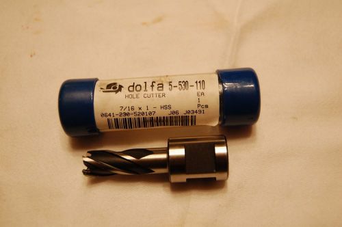 Dolfa 7/16&#034; X 1&#034;  Rotabroach Hole Cutter  5-530-110