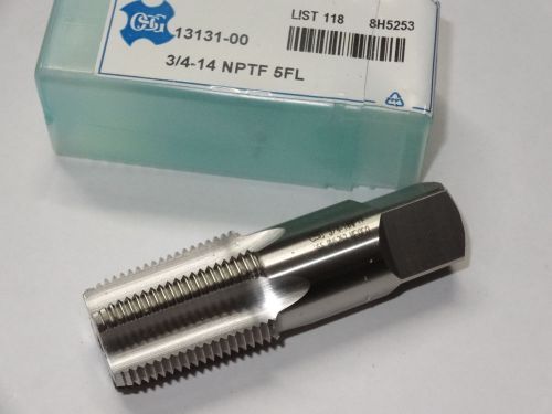 new OSG 3/4-14 NPTF 5FL flutes 3-1/4&#034; OAL HSS Standard Pipe Tap EDP 13131-00