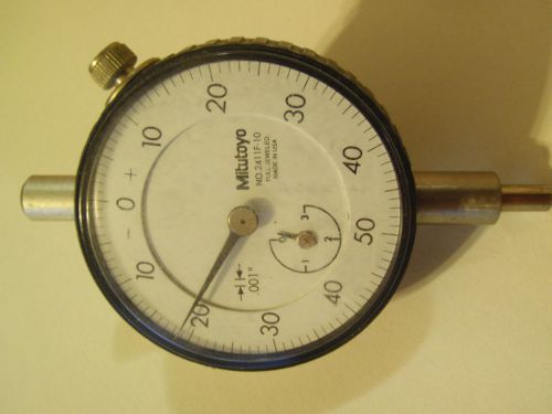 Mitutoyo Dial Indicator 2411F-10 Resolution .001&#034; MADE IN USA