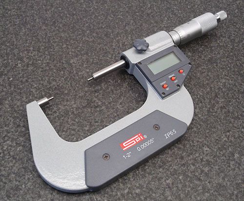 Sweet!! spi 1-2&#034; digital spline micrometer #13-831-3- .00005&#034; grad. for sale