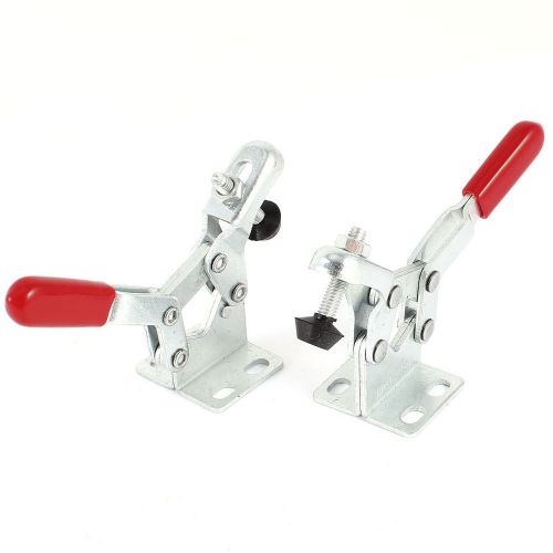 2 Pcs 35Kg 77 Lbs Holding Capacity Metal Horizontal Toggle Clamps 13009