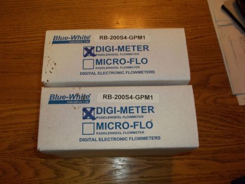 Blue white digital water flow meter for sale