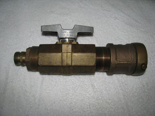 Hills-McCanna Brass M502 1 1/2&#034; Ball Valve for Oxygen Service wPowhatan B&amp;I Work