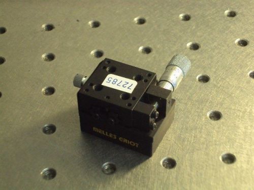 MELLES GRIOT 72785 LINEAR LENSE OPTICS ALIGNMENT TRANSLATION STAGE POSITIONER