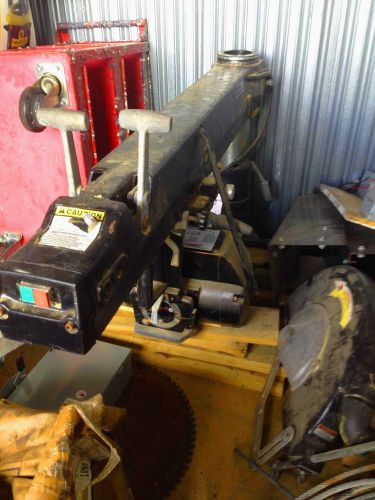 Original Saw  20&#034; Model 3558 7 1/2hp Super Duty Compound Radial Arm Saw w/extras