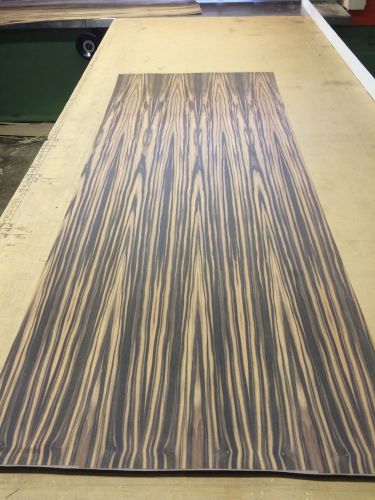 Wood veneer ebony 33x81 1pcs total 10mil paper glue backer &#034;exotic&#034; box18 for sale