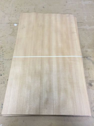 Wood veneer anigre 17x29 22 pieces total raw veneer &#034;exotic&#034; an1 12-10 for sale