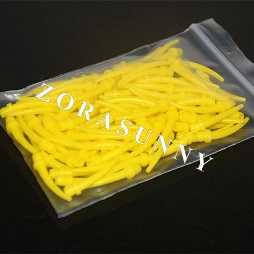 500 Pcs Dental Intra Oral Yellow Nozzles For Dental Impressing Mixing Tips