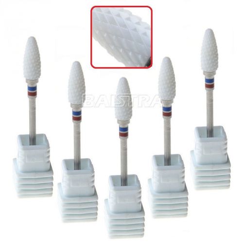 5packs Zirconium Oxide Dental Diamond Polisher For HP Low Slow Speed Micro Motor