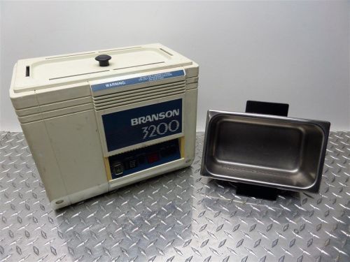 BRANSON BRANSONIC 3200 11-3/4&#034; x 6-1/8&#034;5-7/8&#034; DEEP ULTRASONIC CLEANER B3200R-4