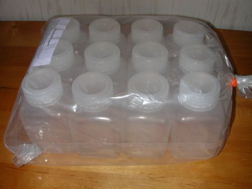 (12) twelve Nalgene Wide Mouth Square Storage Bottle PP 250ml 2110-0008