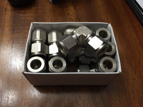 1 box of (10)- Swagelok SS-810-9. (1/2&#034; Elbow Unions)