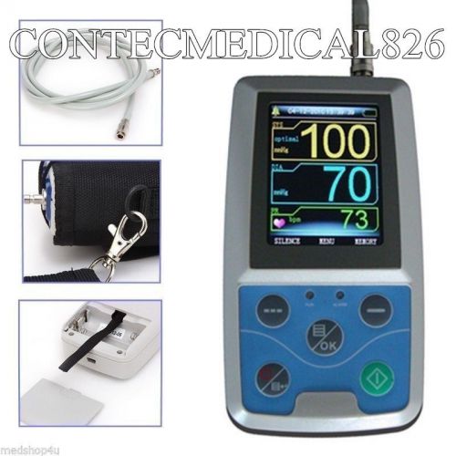 CE FDA newest 24 hours test Ambulatory Blood Pressure monitor ABPM50+3 cuffs