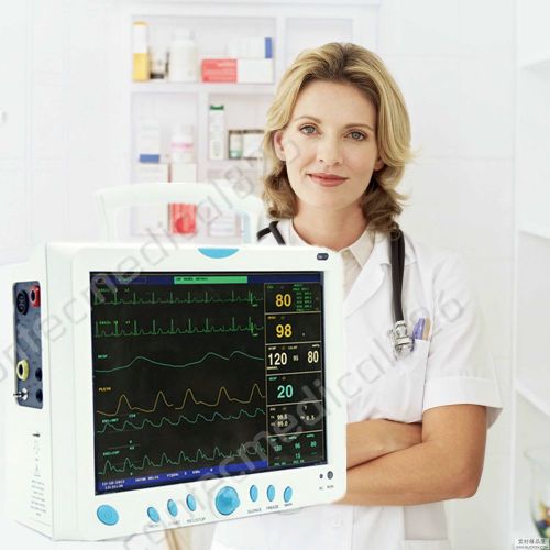 Ce fda cms9000 icu patient monitor ecg/nibp/spo2/temp/resp/pr+etco2+printer+2ibp for sale