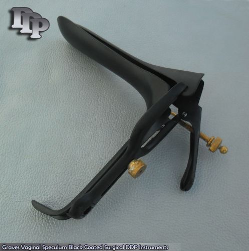 Graves Vaginal Speculum Large Black Coated Surgical DDP Instruments