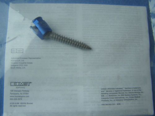 1- biomet surgical orthopedic spinal system 6.5mm x 35mm ref:94635 for sale