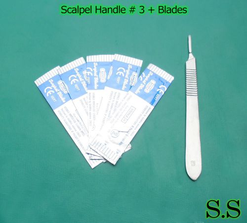 NO. 3 SCALPEL HANDLE W/20 NO. 11 BLADES~NEW!!