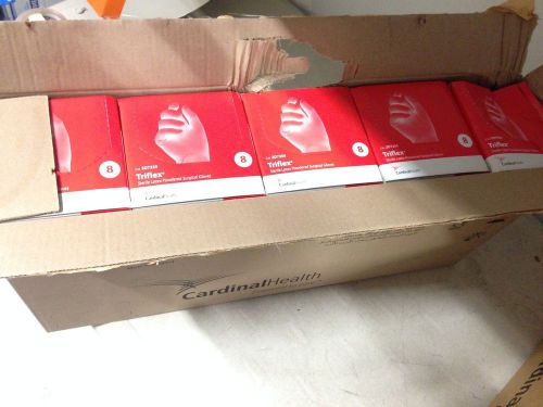 Quantity of 200 Cardinal Health Triflex Sterile Latex Powdered 8 Gloves 2D7255