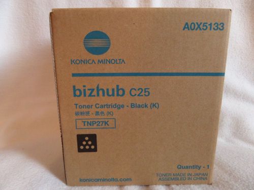 TNP27K BLACK KONICA MINOLTA TONER CARTRIDGE FOR BIZHUB C25 A0X5133