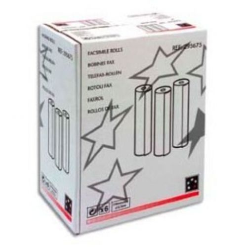 NEW 5 Etoiles ETL-581882 Paper Rolls for Fax Machine Pack of 6 White