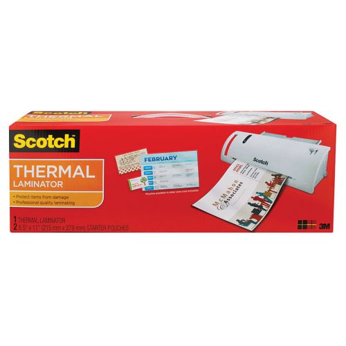 Scotch 9&#034; TL902 Hot Laminator Laminating Machine with Bonus 25 FREE Pouches