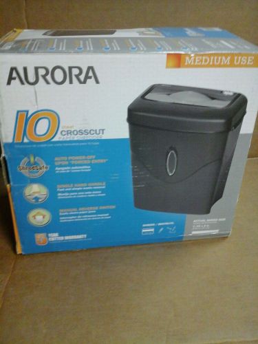 AURORA 10 SHEET CROSSCUT PAPER SHREDDER MEDIUM USE