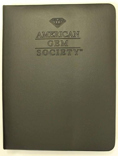 AMERICAN GEM SOCIETY Black Portfolio Case with Business Card Holder - Jeweler