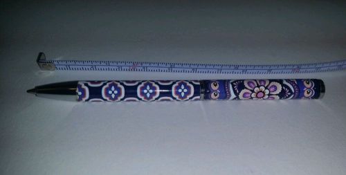 Vera Bradley SIMPLY VIOLET Ballpoint Pen For Take Note Paper Cube Purple Paisley