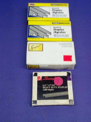 Stanley Bostitch Standard Staples and Sparco Standard/Swingline Heavy Duty