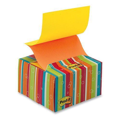 Post-it Desk Grip Pop-up Notes Dispenser - 3&#034; X 3&#034; - Holds 200 Sheet Of (b330bs)