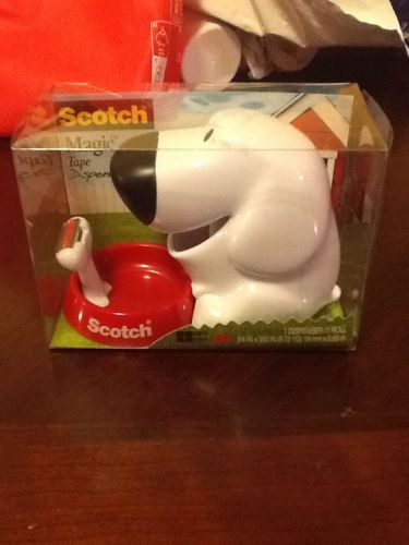 NIB Scotch Magic Tape Doggie Tape Dispenser