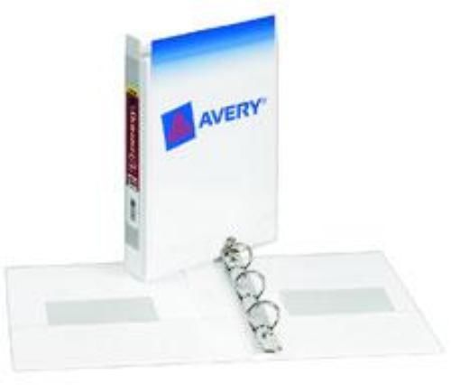 Avery durable view binder 5-1/2&#039;&#039; x 8-1/2&#039;&#039; 1&#039;&#039; capacity white for sale