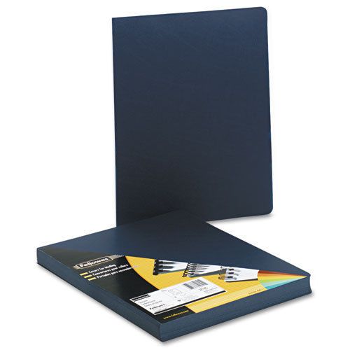 Executive Presentation Binding System Covers, 11-1/4 x 8-3/4, Navy, 50/Pack