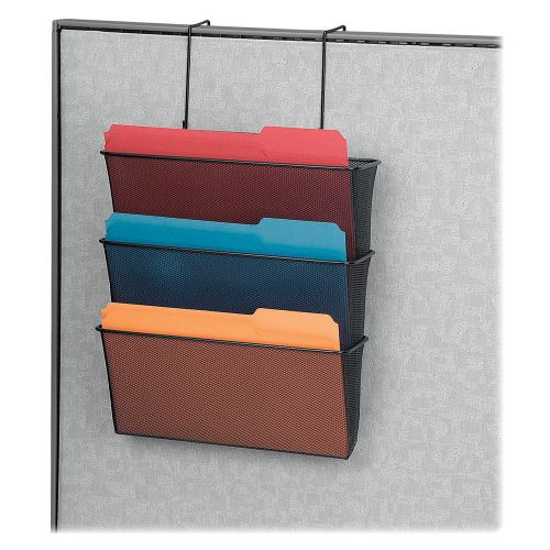 Cubicle Holder Sorter Organizer 3 Tier 4&#034; Mesh Mount Folder Envelop Storage Tool