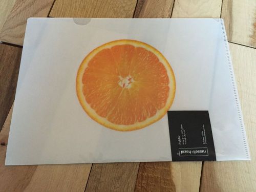 russell + hazel YUMMY folder ORANGE polypropylene file folder SOLD OUT Pop Art