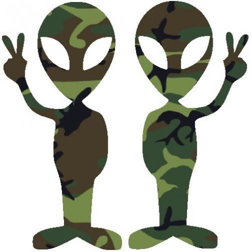 30 Custom Camo Aliens Personalized Address Labels