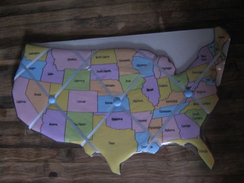 USA United States Map Memo Board