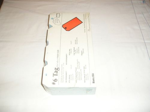 Blank tags    blanks/usa   #6 tag   tg610sb6bl     reduced price for sale