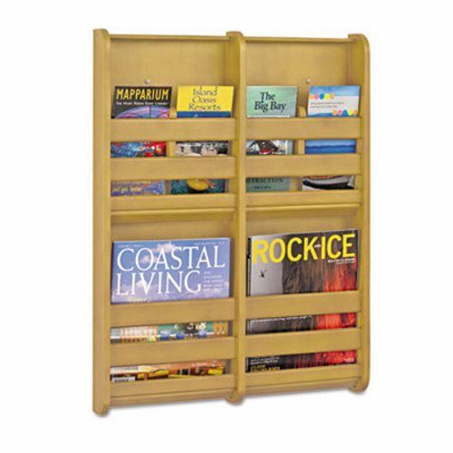 Safco Bamboo Magazine/Pamphlet Wall Display, Natural (SAF4623NA)