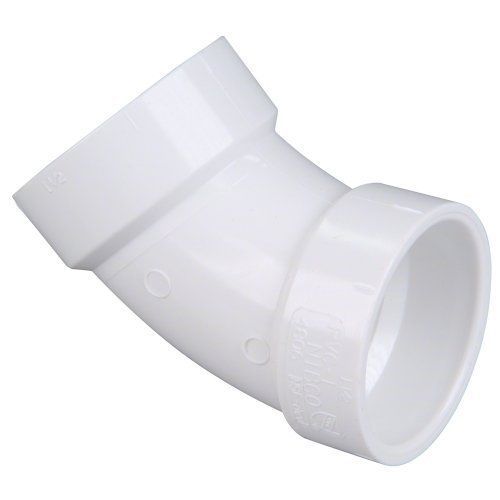 New nibco 4806 series pvc dwv pipe fitting  45 degree elbow  3&#034; hub for sale