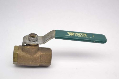 WATTS 600 WOG 1/4 IN NPT BRONZE THREADED BALL VALVE B449117