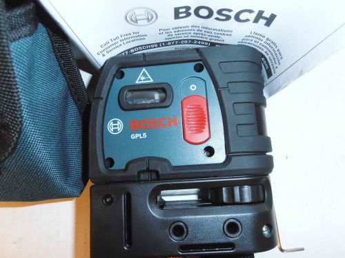 BOSCH GPL5 5-POINT ALIGNMENT SELF-LEVELING LASER 100ft RANGE w/BELT POUCH (G4)