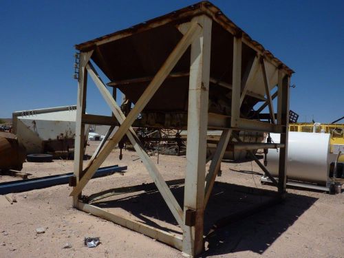 Aggregate hopper 8x12 ft w stands braces (stock #1481) for sale