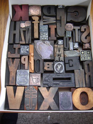 Letterpress Wood Type Letter Collage