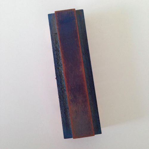 Letter i vtg wood type 4&#034; slim letterpress printer&#039;s block industrial salvage for sale