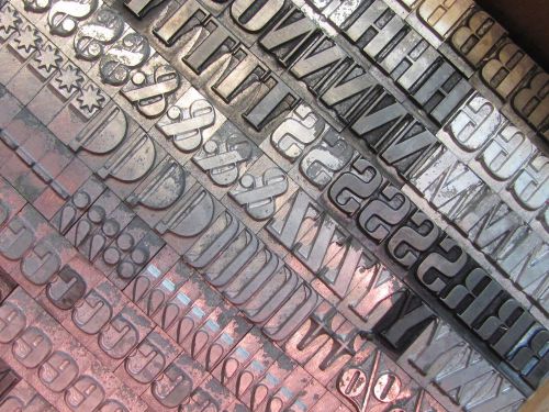 Letterpress Lead Type 36 Pt. Glamour Bold  B14